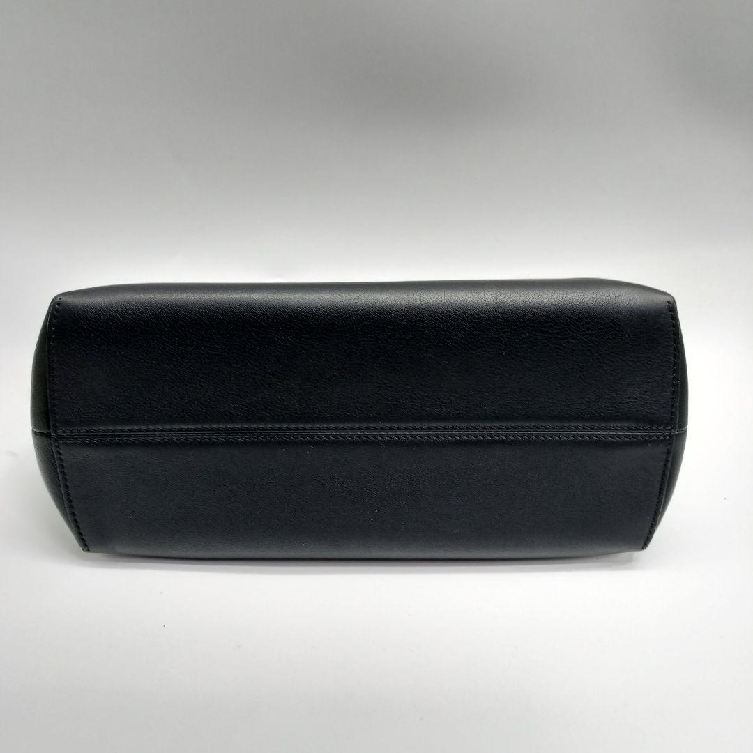 FENDI ブラックレザー バイザウェイ ショルダーバッグ