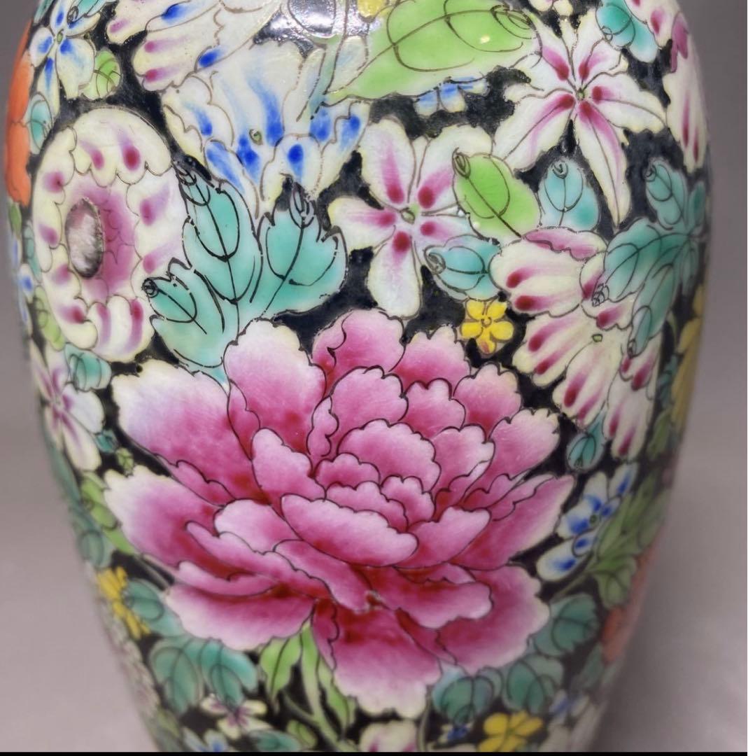 中国古美術　景德鎮　古玩　粉彩　花瓶　花器　花入　サイズ 25.5㎝