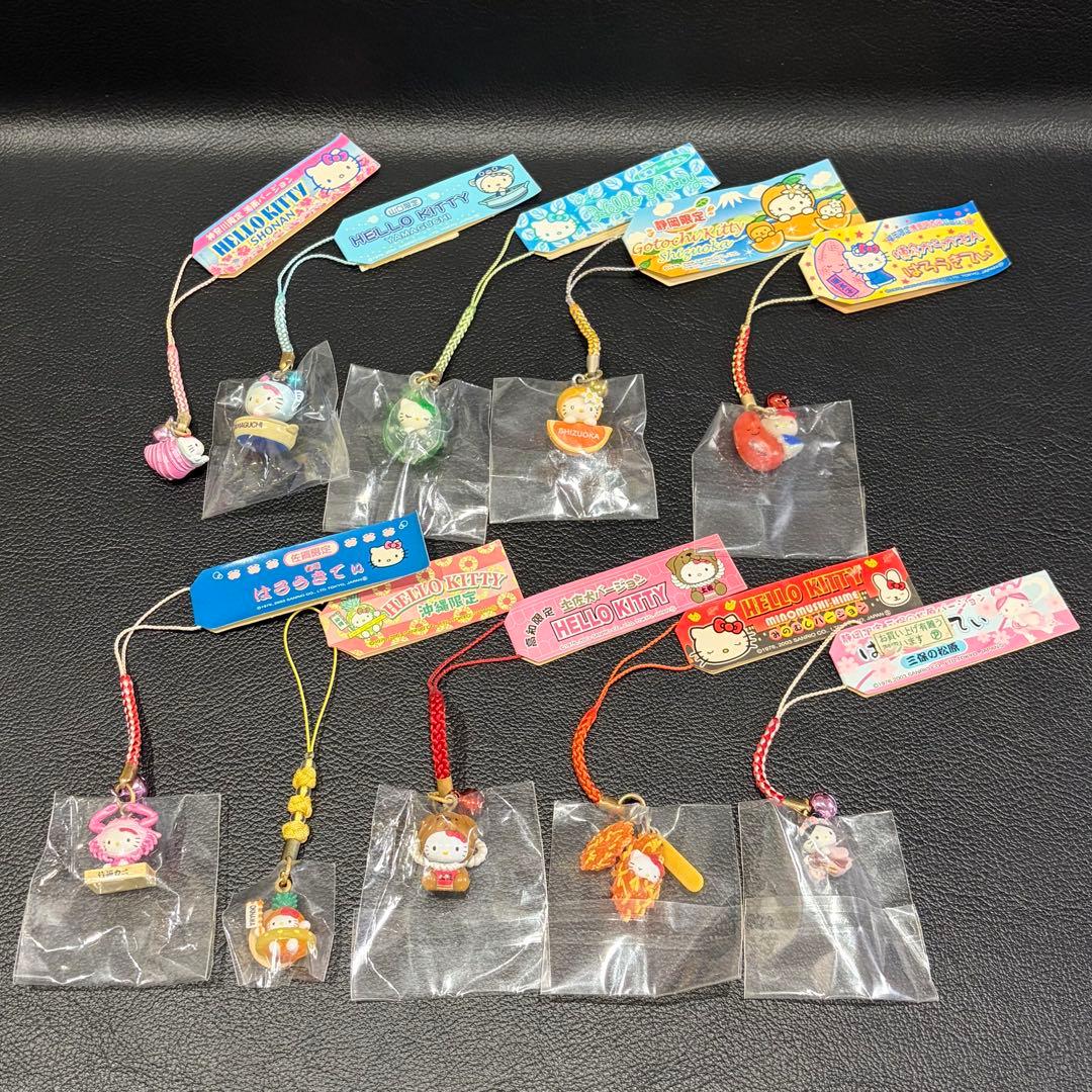 【未使用品】ハローキティ　ご当地ストラップ　80点　まとめ売り！