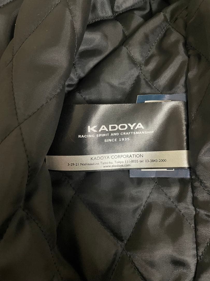 KADOYA K'S LEATHER ネイビーレザージャケット L