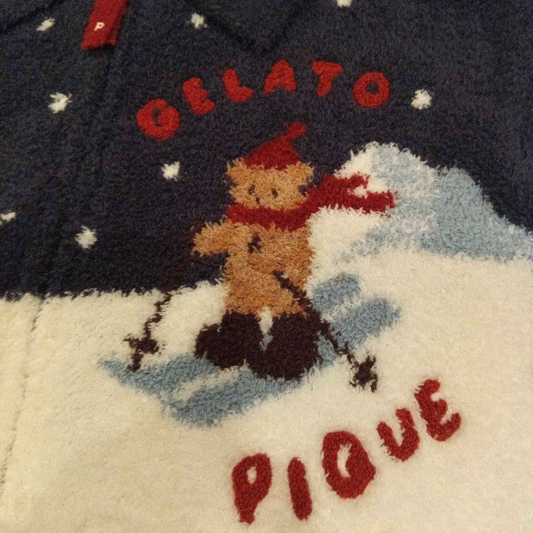 ジェラピケ　スキーベア　ホリデー　ジャガードカーディガン