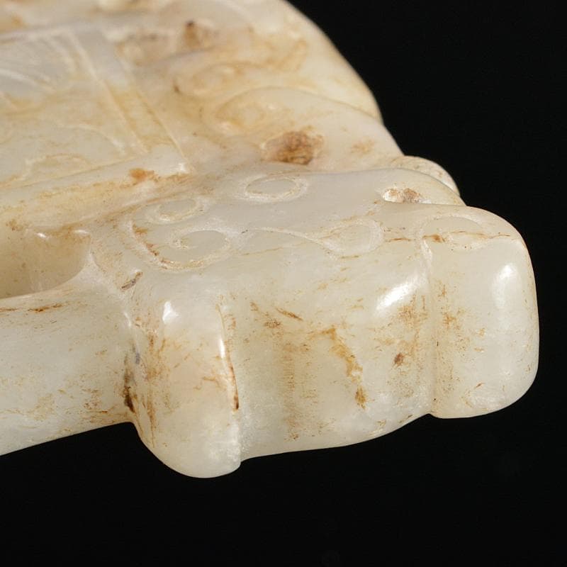 中国玉石白玉彫刻玉器玉壁玉飾玉珮MR5484