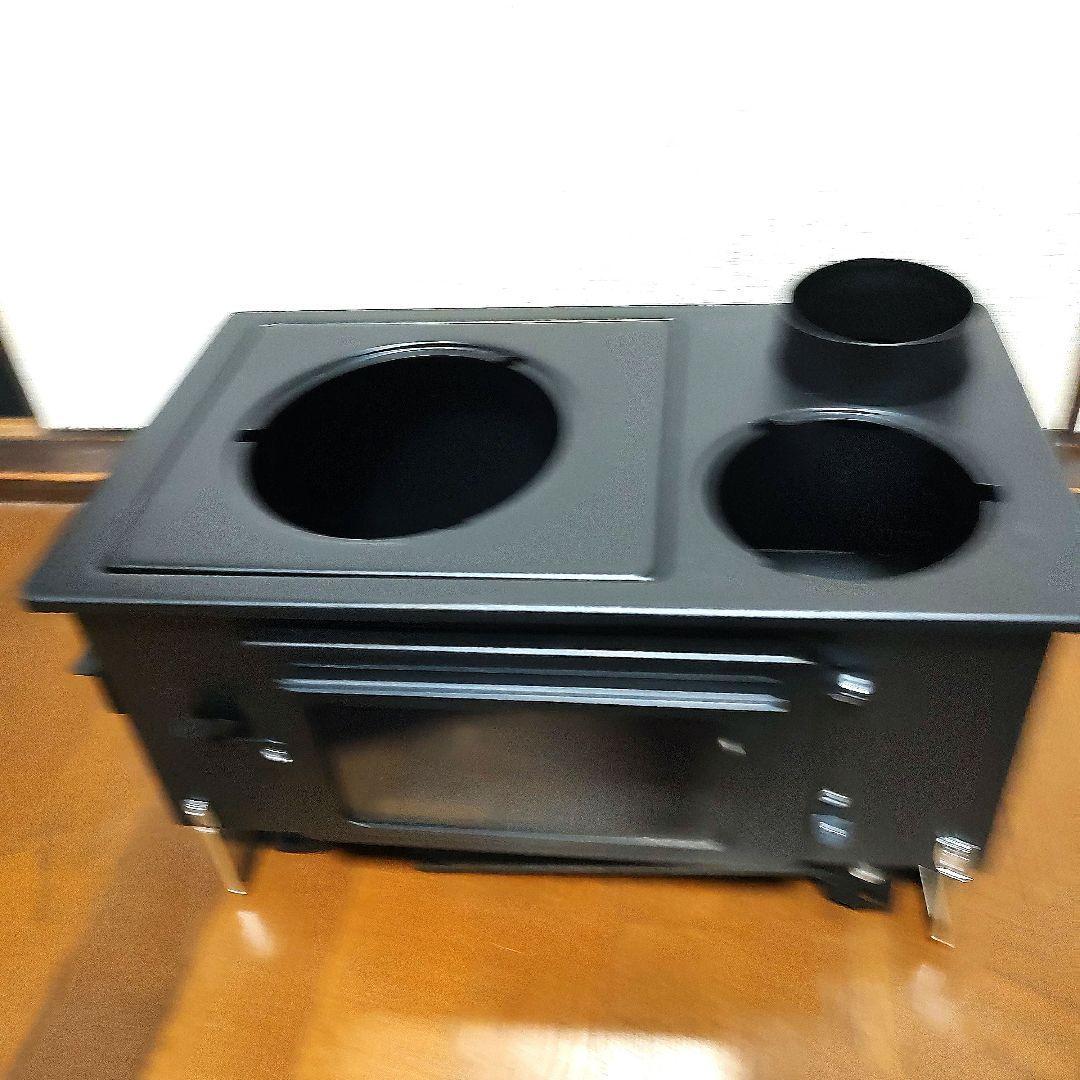 CAPTAIN STAG KaMaDo 角型薪ストーブ　煙突付き　送料無料