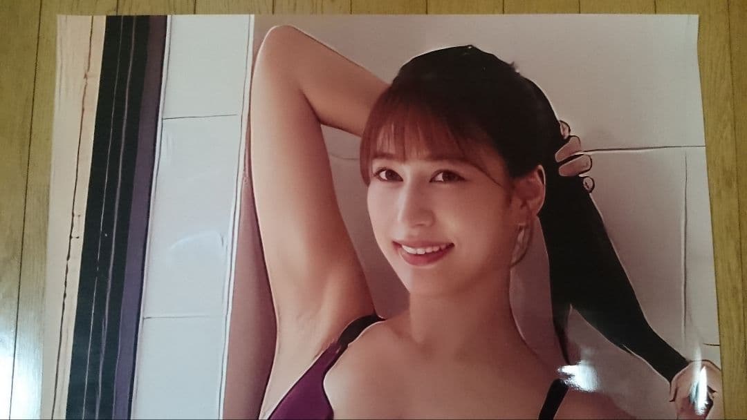 【貴重品】雪平莉左 黒色ビキニ 等身大ポスター