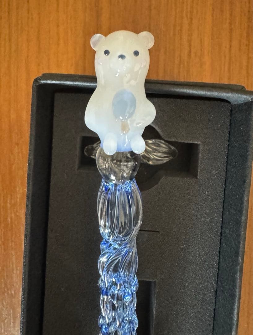 paraglass ガラスペン シロクマ 筆記具 文房具 事務用品