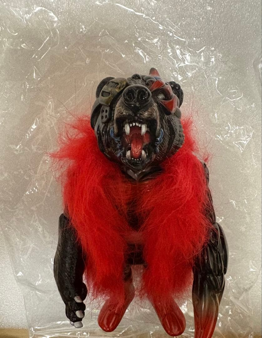 ゴッコ堂 ベアオスマン 赤ファー goccodo リアルヘッド 真頭玩具ソフビ