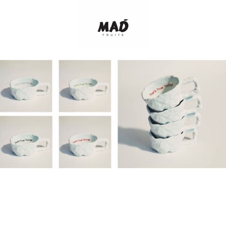 とんだ林蘭 MAD FRUITS マグカップ 新品 有田焼 マッドフルーツ 赤