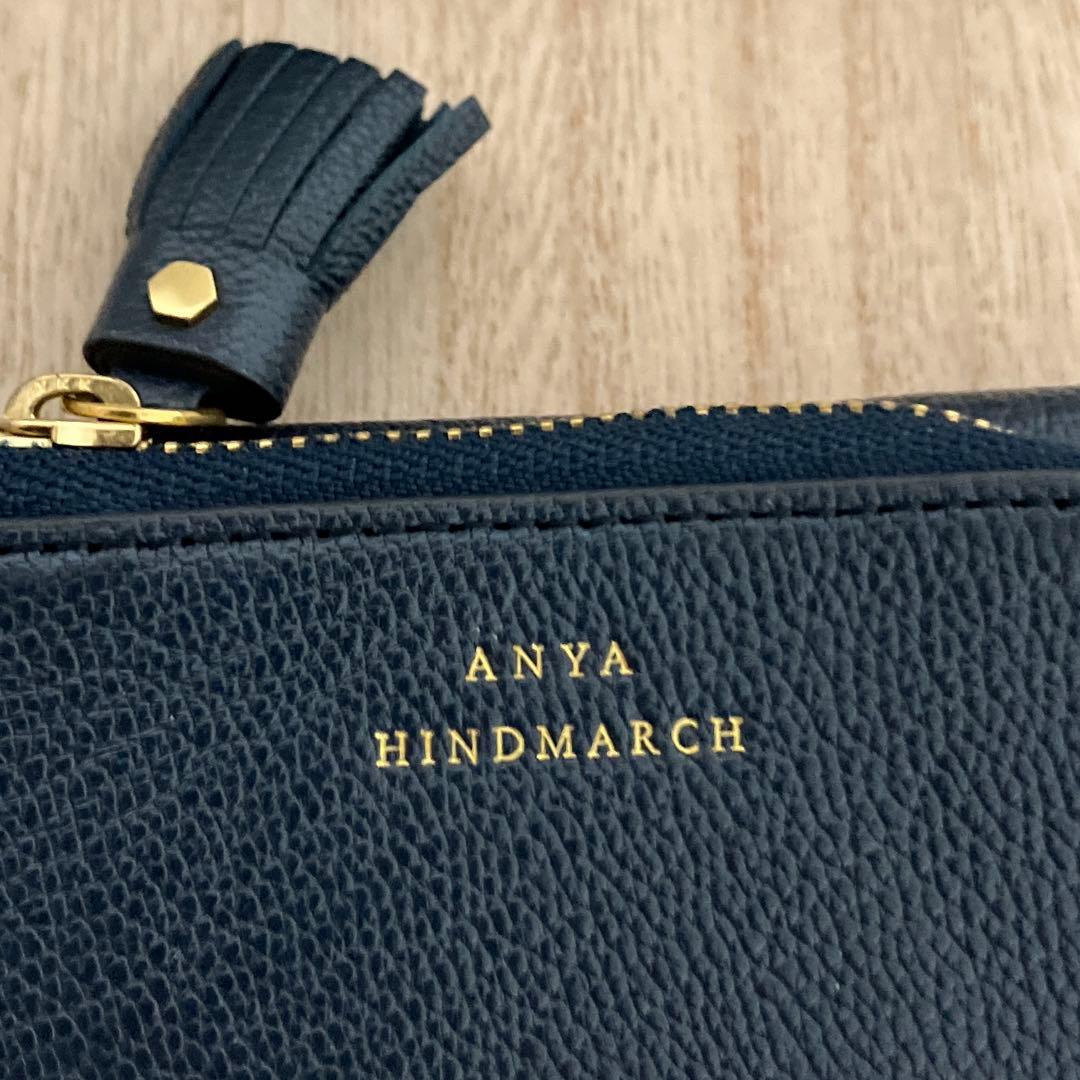 定価5.3万✨訳あり✨極美品✨アニヤハインドマーチ✨ミニ財布✨eyes✨紺