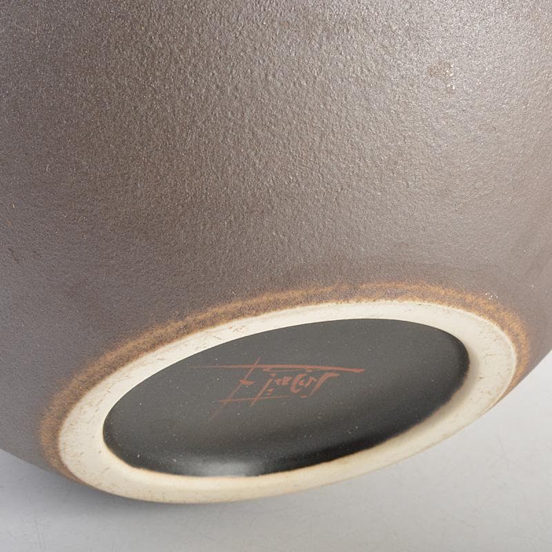 九谷焼中村陶志人作花文花瓶花入共箱CR6002C