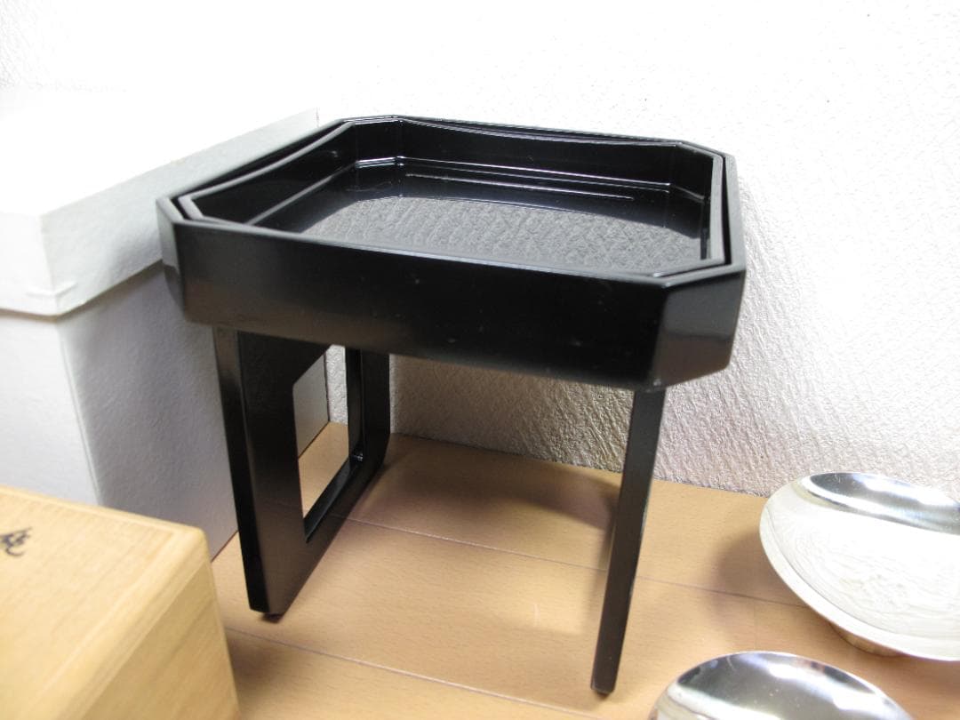 ナビがなかったら　泣くさま専用　純銀　三重盃　共箱　尚美堂