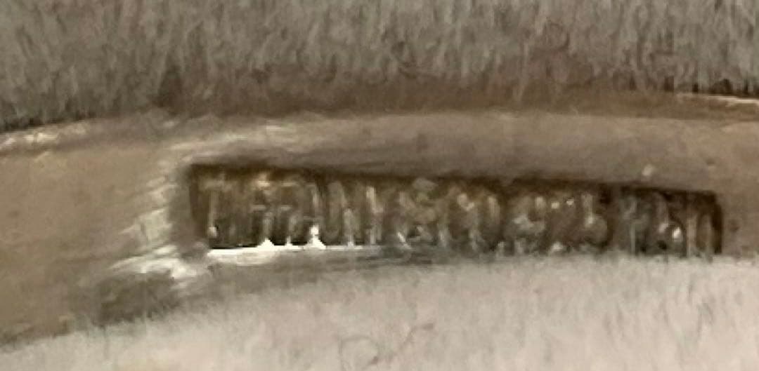 Tiffany リボンシルバー ゴールド リング　11号