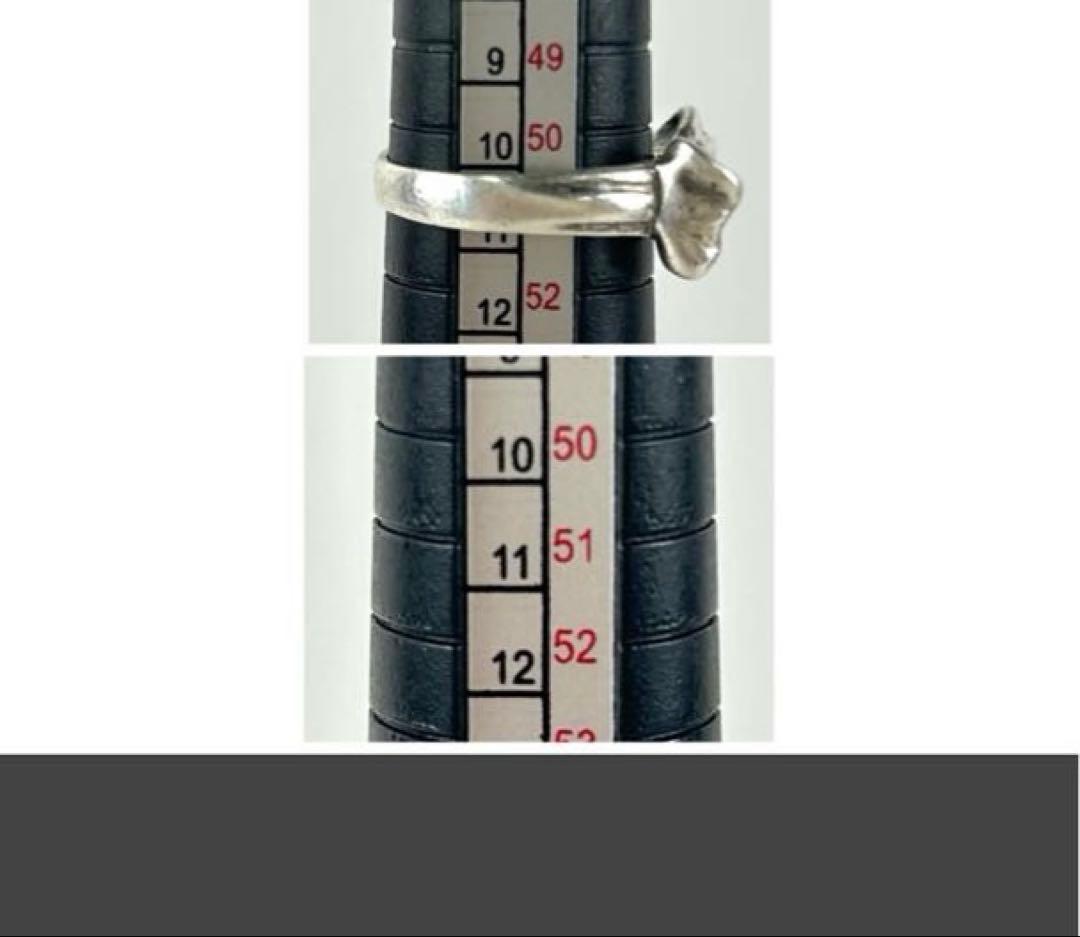 Tiffany リボンシルバー ゴールド リング　11号