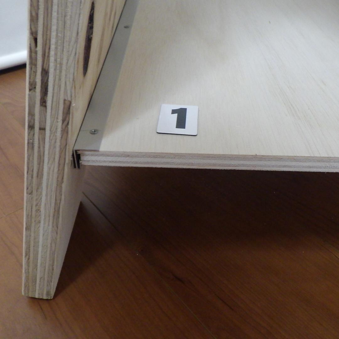 ①24㎜針葉樹合板製 立て看板 【高さ780㎜】丈夫で 風にも