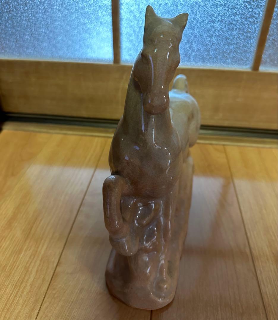 萩焼 開運 馬 干支 置物 美品 - メルカリ