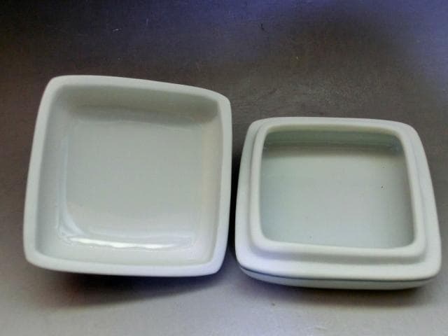 香合■染付隅田川 平安 祥堂 西四級目 桐共箱 お茶道具 古美術 時代物 骨董■