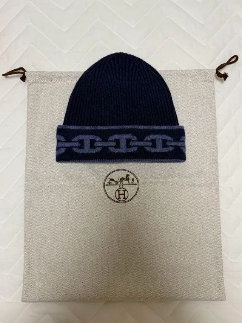 【新品未使用】 エルメス 新作　ニットキャップ 《ヘヴン》 L
