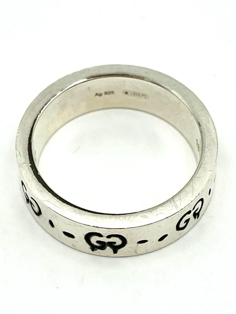 GUCCI ゴーストリング　スカル　シルバー925 18号