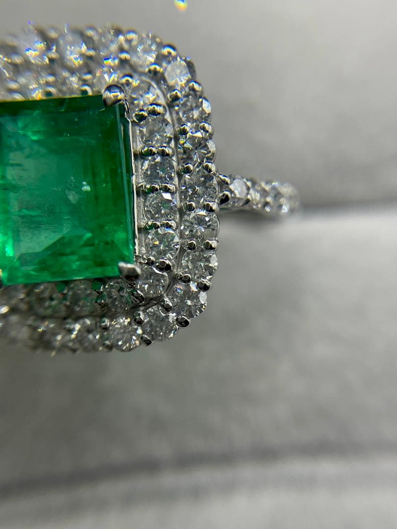 最終交渉可JA27★最高級 コロンビア産 エメラルド2.57ct リング 鑑付