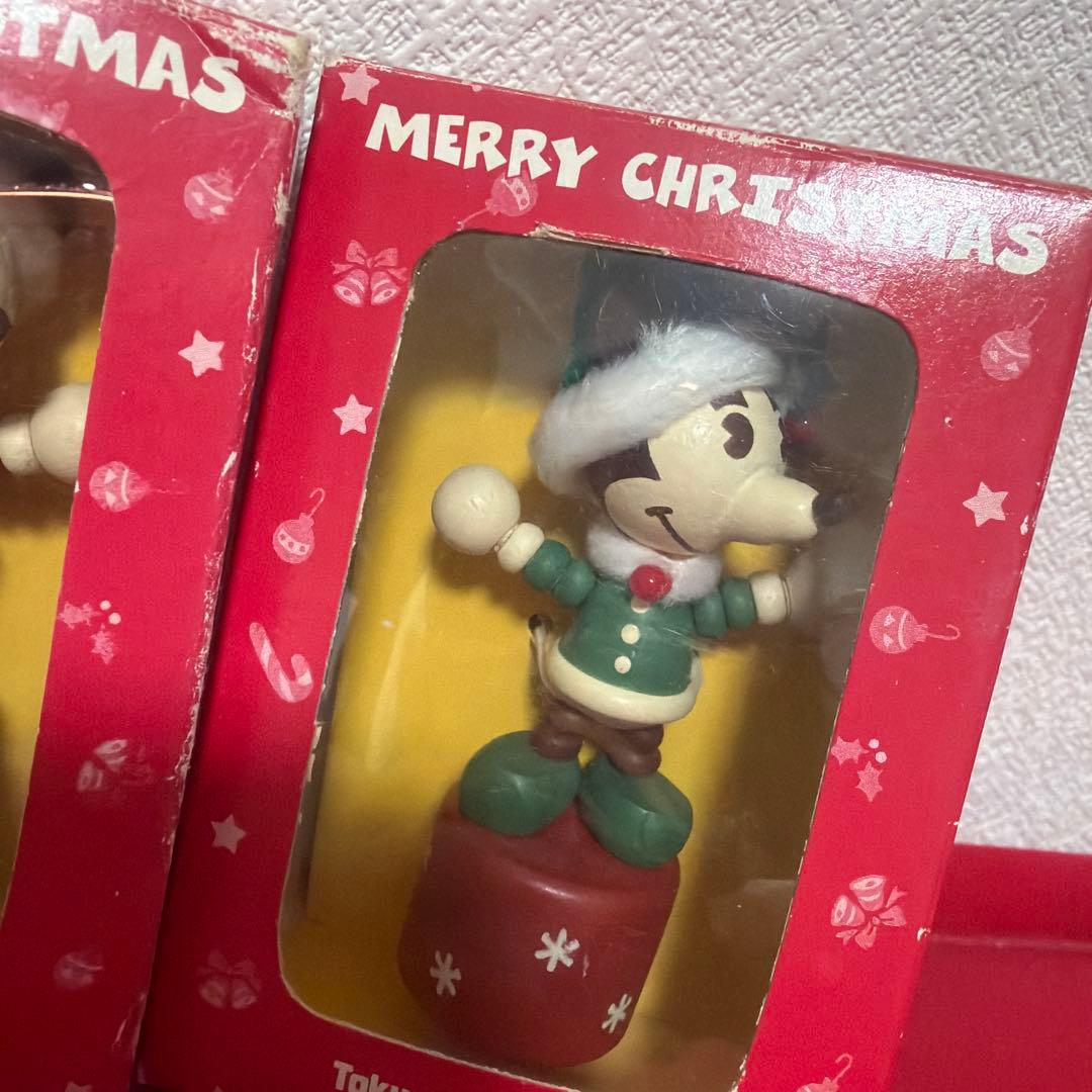 ディズニーランド ディズニーシー クリスマス 木の人形 フィギュア