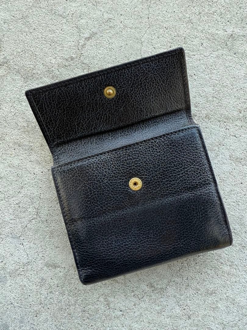 (本日限り)12000円即日発送手配可IL BISONTE 二つ折り財布 黒