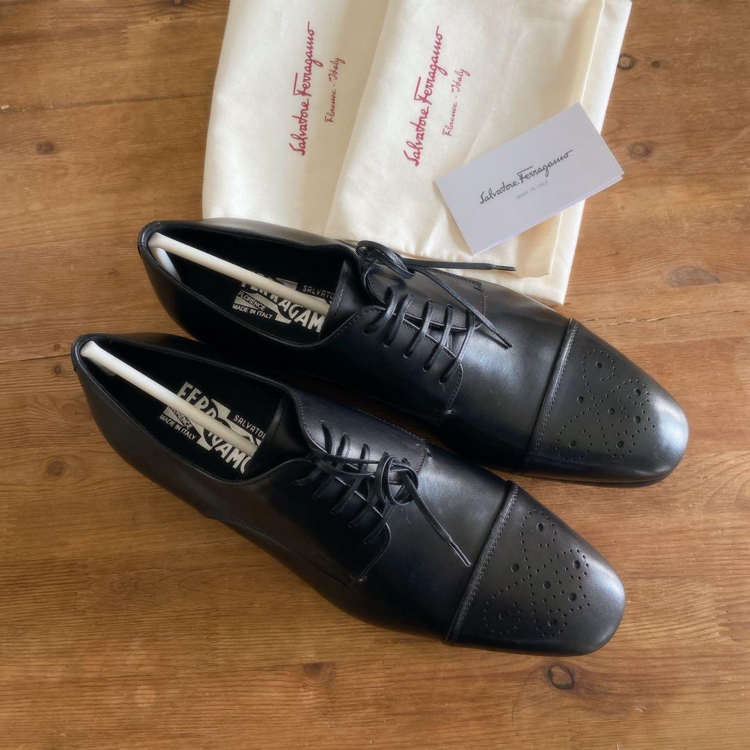 フェラガモ ☆メンズ 革靴 カーフレザー☆イタリア輸入商品