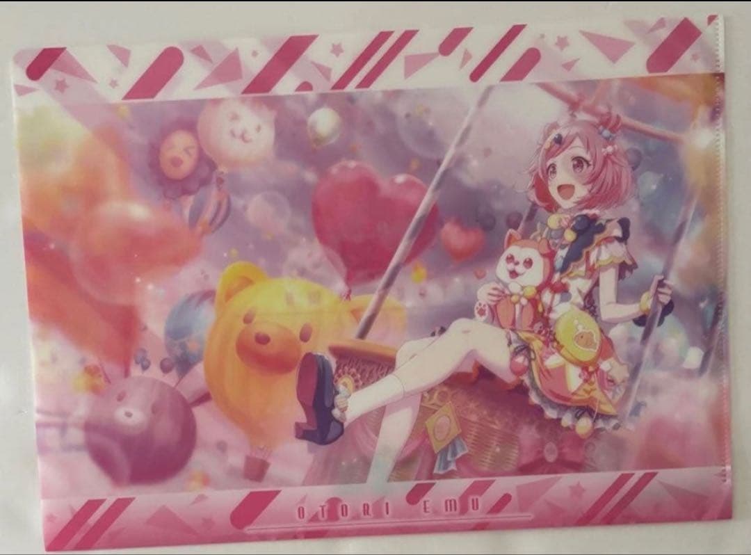 プロジェクトセカイ 鳳えむ スマドリ 色紙 クリアファイル 2点まとめ