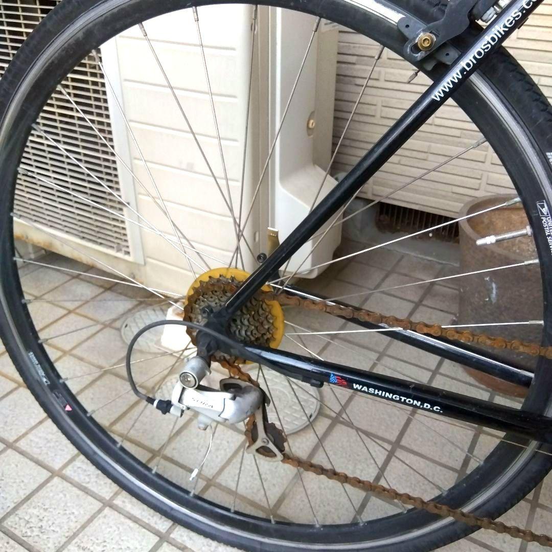 引取限定　クロスバイク アルミフレーム ブラック