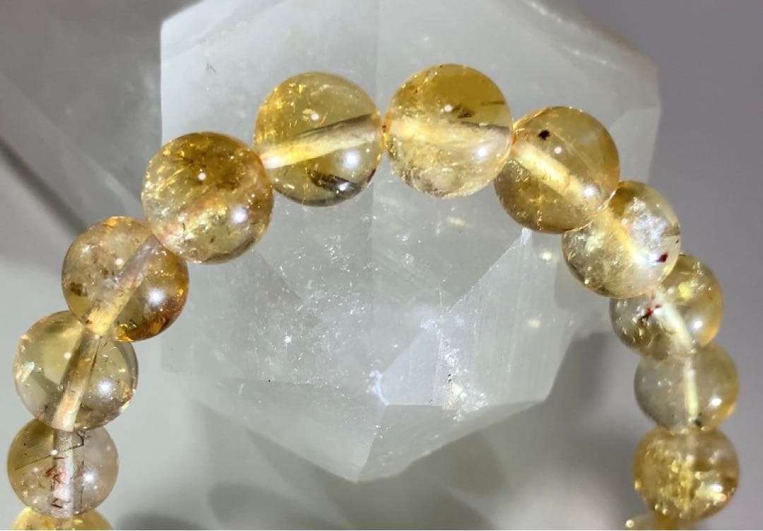 ★ひよこくん様★ 非加熱シトリン　カコクセナイト入り　ブレスレット