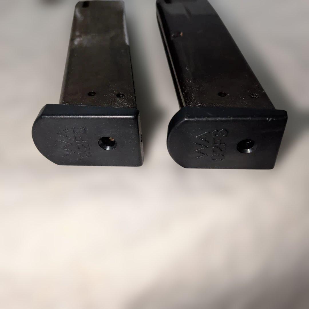 WA ベレッタM92FS　固定スライドガスガン　マガジン多数　ポーチ付き