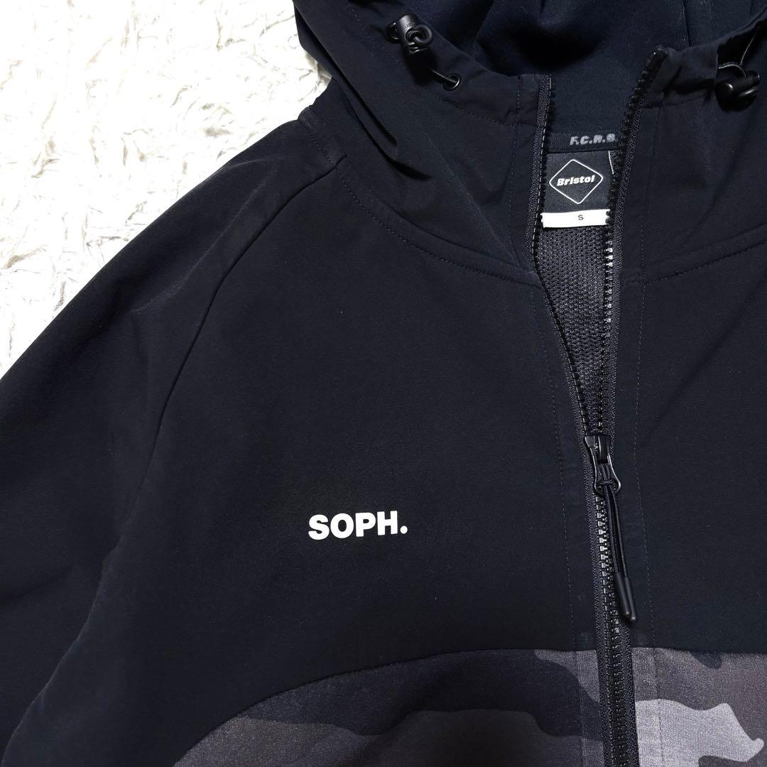 エフシーリアルブリストル SOPH ジップアップパーカー カモフラブラック　S