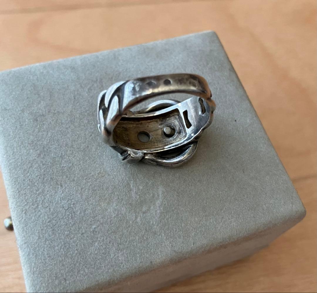 エルメス HERMES ブックルセリエ シルバーリング 指輪 11号