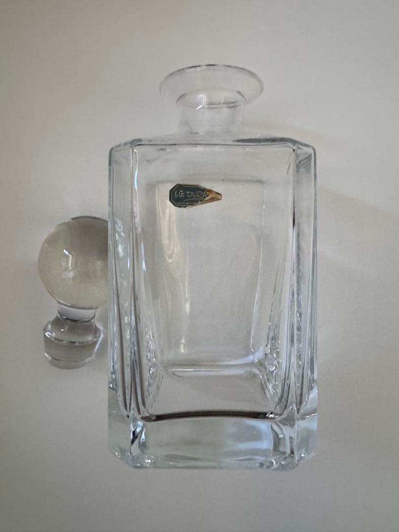 L.G.Daurn Français デキャンタ、ブック型ブランデー空瓶2ケ添え