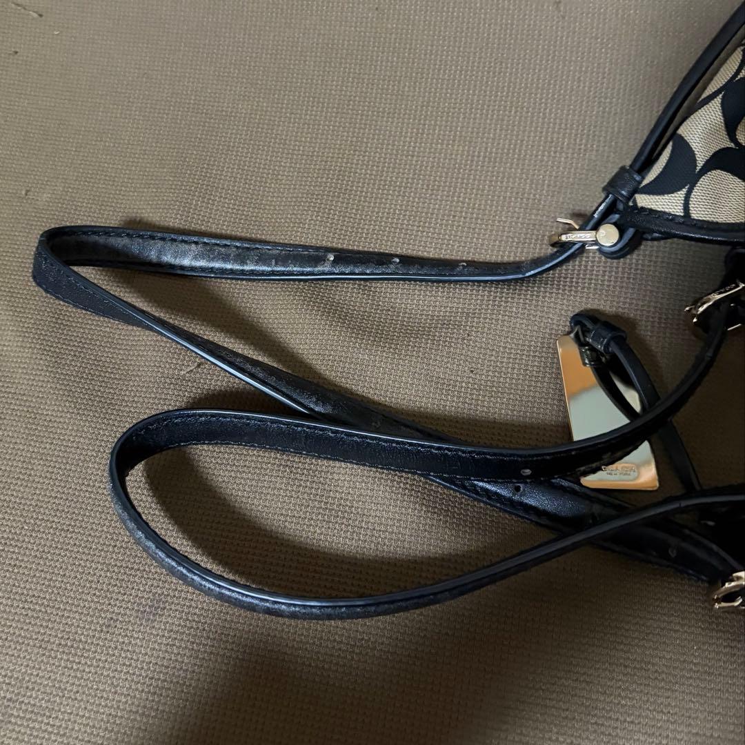 COACH ハンドバッグ シグニチャー 黒 コーチ