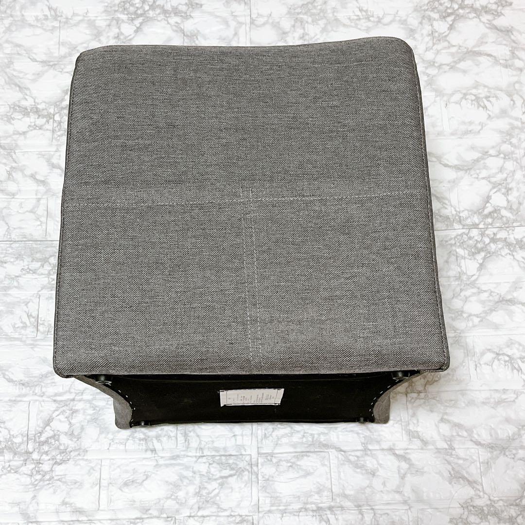 フランフラン　グレー スクエア　ポリースツール　　 (オットマン　スツール)