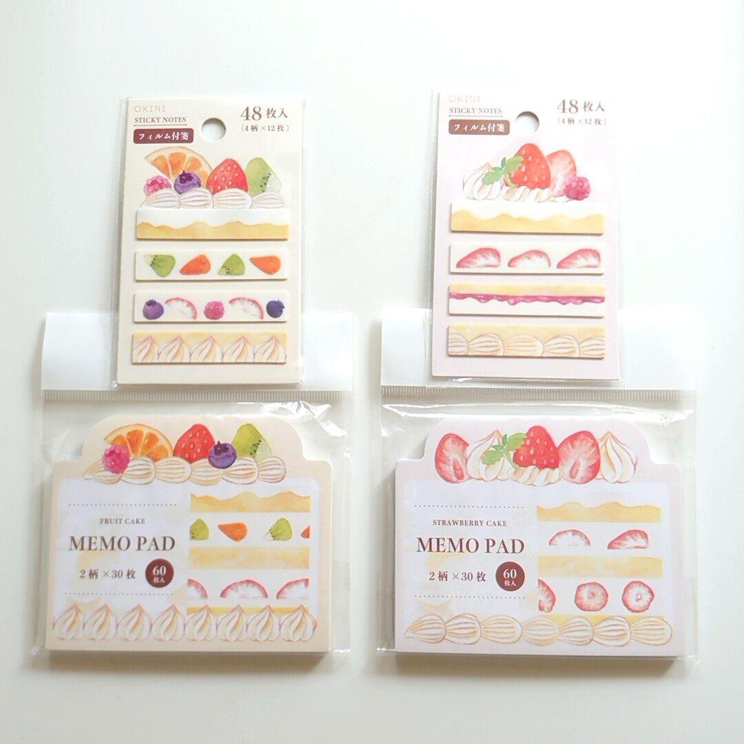 キャンドゥ ケーキ ブロックメモ フィルム付箋 セット - メルカリ