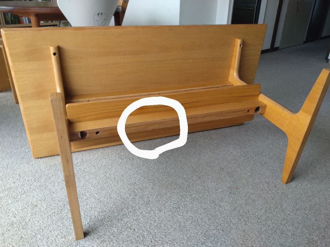 MUJI無印良品 ダイニングでリビングでもつかえるテーブル/オーク材130cm