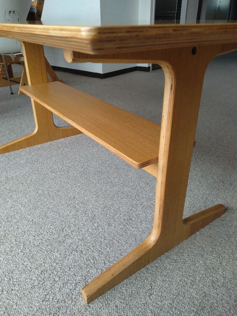 MUJI無印良品 ダイニングでリビングでもつかえるテーブル/オーク材130cm