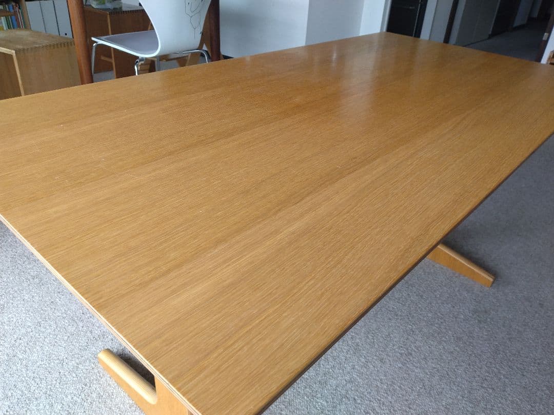 MUJI無印良品 ダイニングでリビングでもつかえるテーブル/オーク材130cm