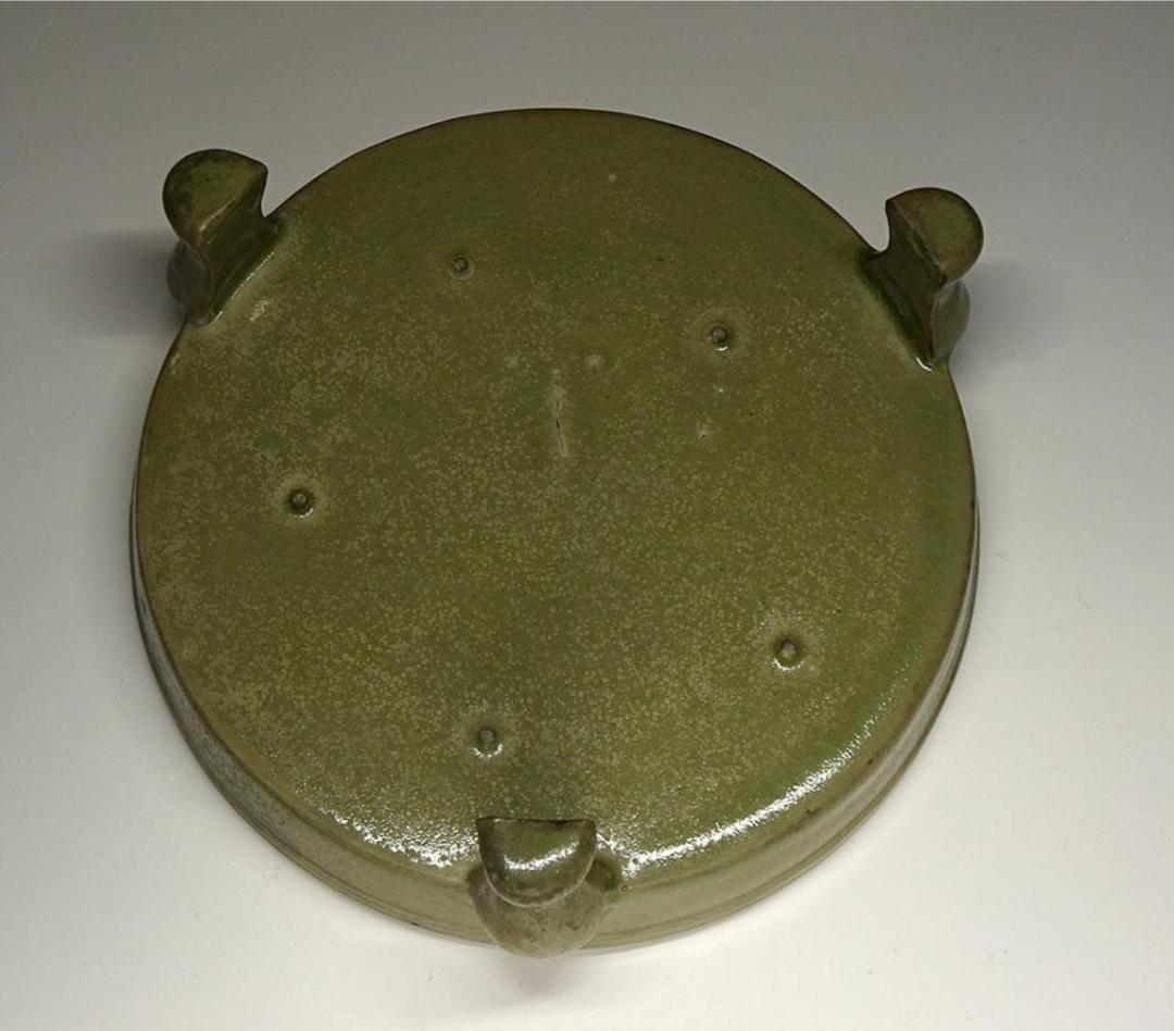 中国古玩 汝窯 筆洗 水孟 水盂 三足器 唐物 時代物 書道具 t66871