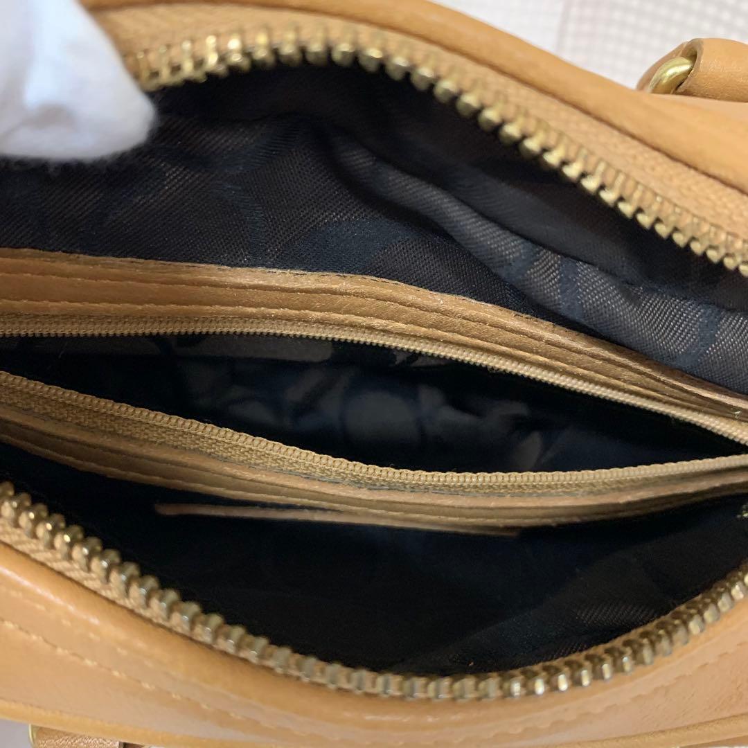 オールドコーチ ハンドバッグ 本革 レザー ベージュ 9768