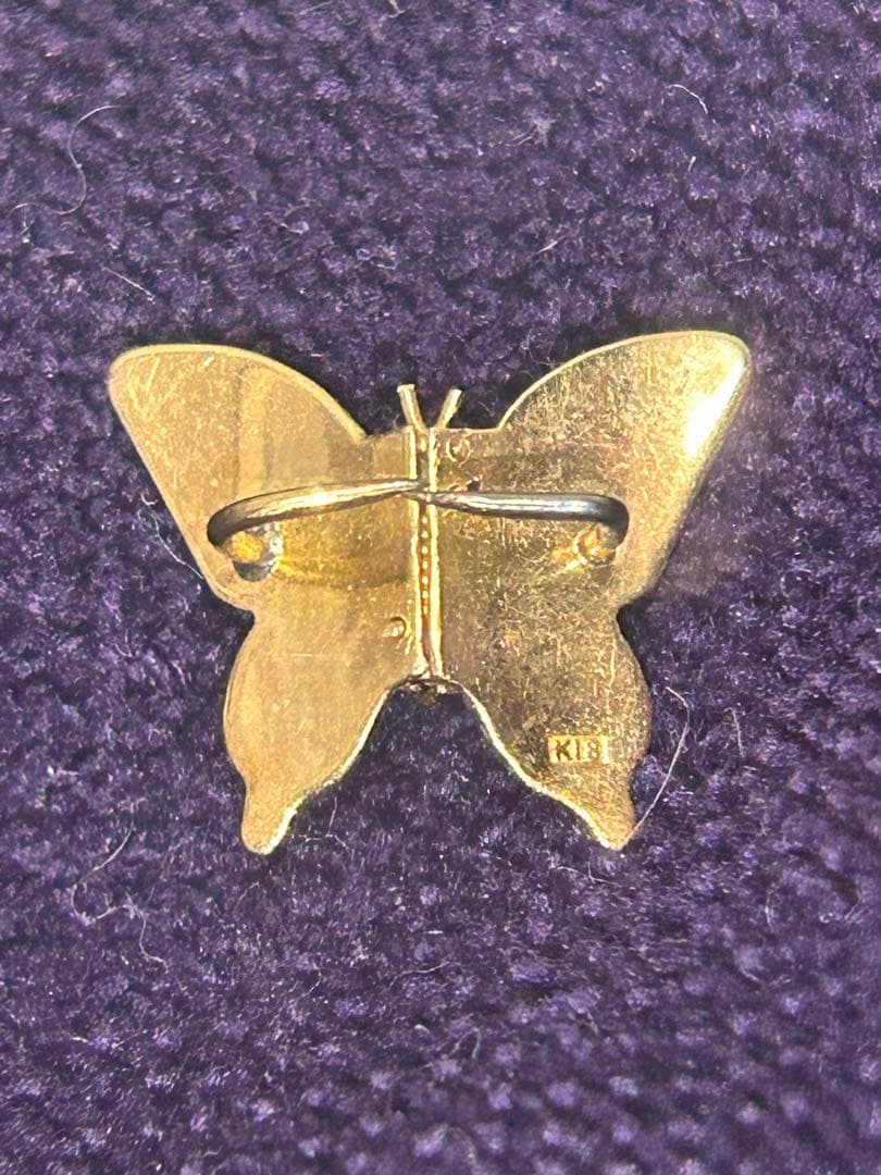 レア 蝶々 K18 刻印 1.8ｇ　ブローチ