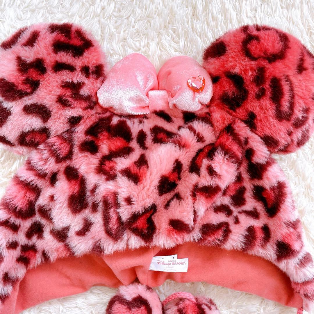 ディズニー ファンキャップ ヒョウ柄帽子 ブルー ピンク レア - メルカリ