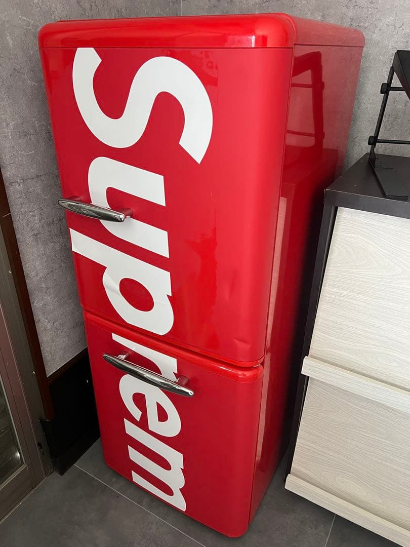 EDION 冷蔵庫Supreme 赤 二段式 お洒落な アメリカン