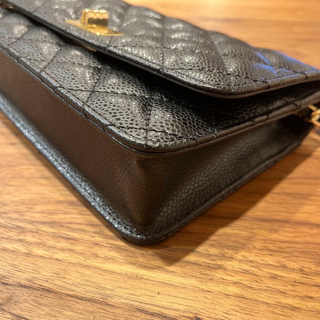 東京百花　キルティングチェーンバッグ　Caviar Oggia キャビアスキン