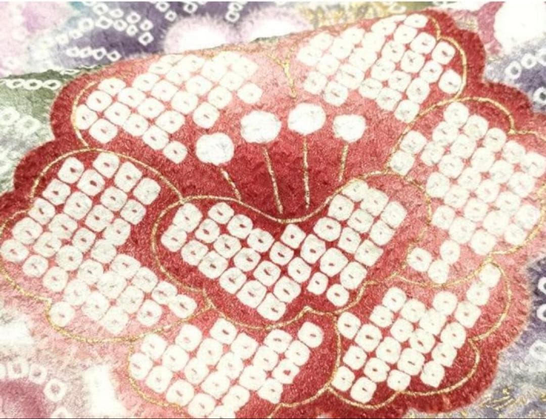 K754】時短！ニ部式 作り帯 飾り結び 振袖⋅舞台⋅舞踊などに 正絹