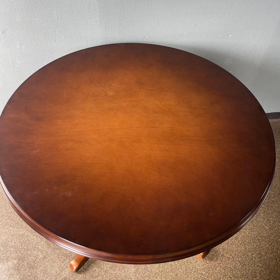 飛騨産業　キツツキマーク　ラウンドテーブル　直径106cm