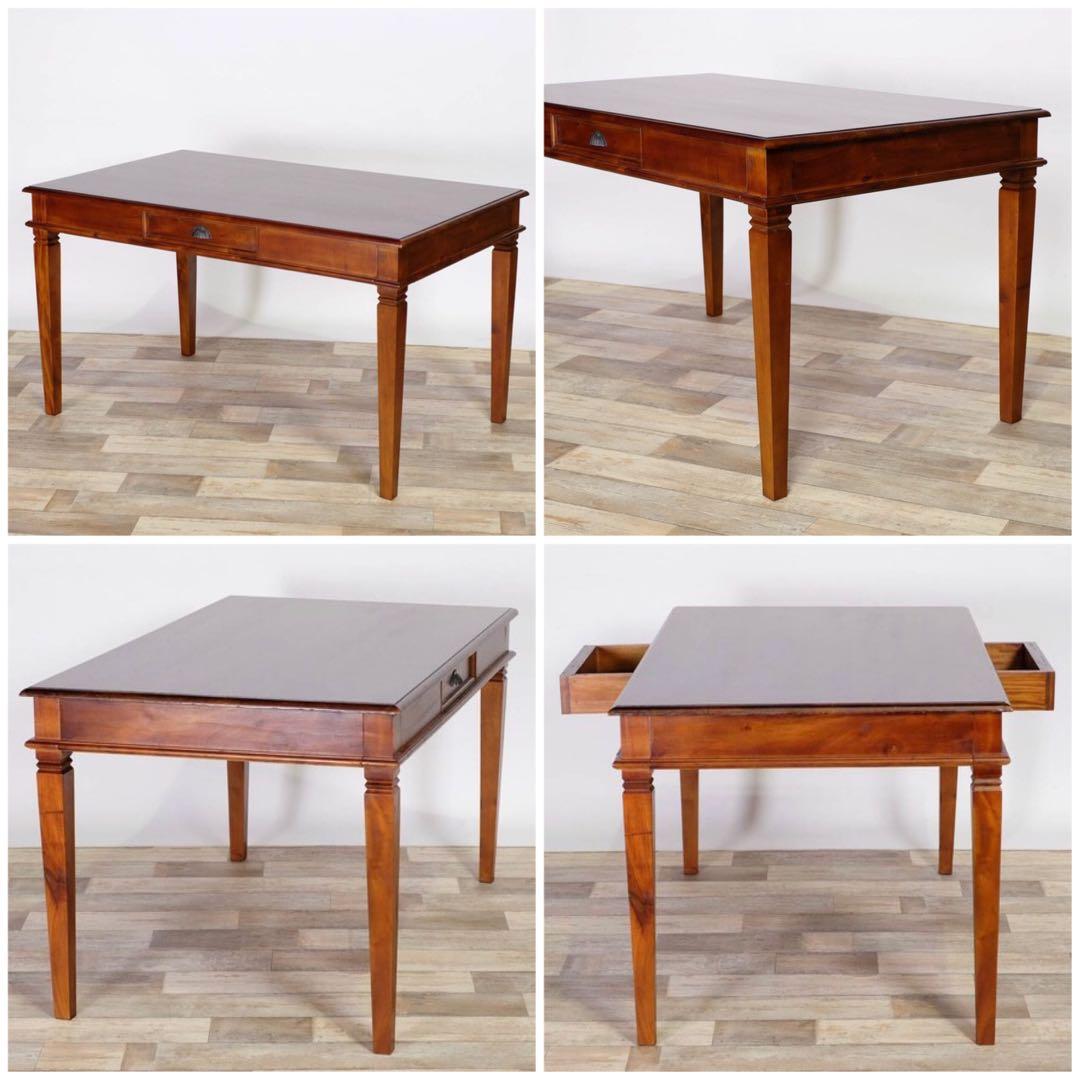 K 新品 ダイニングテーブル L コロニアル カントリー アジアン 机 デスク
