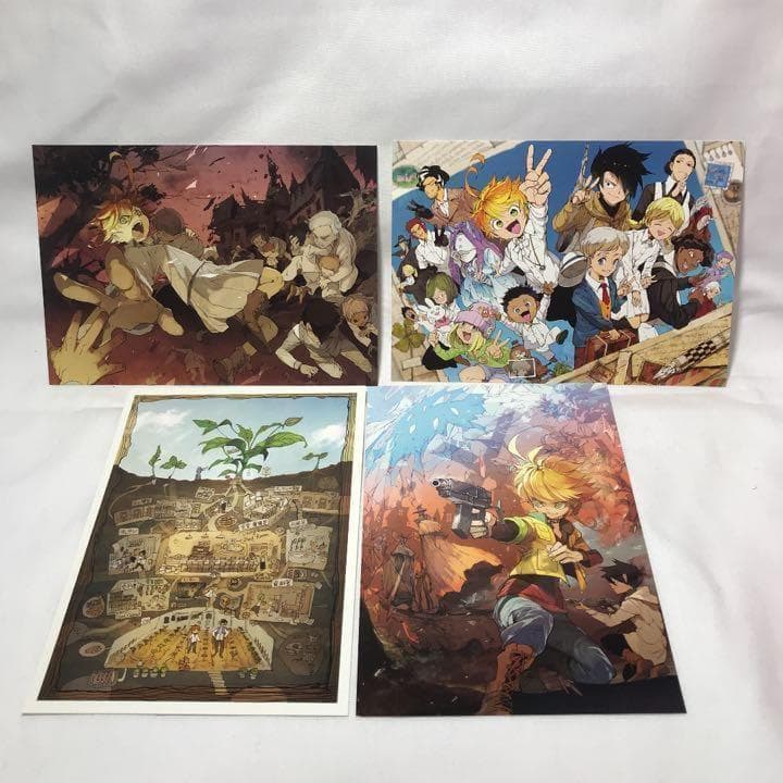 約束のネバーランド ポストカード 未使用 4枚 - メルカリ