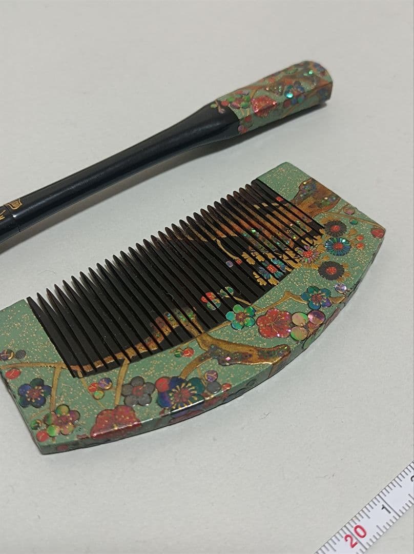 櫛笄 蒔絵 螺鈿