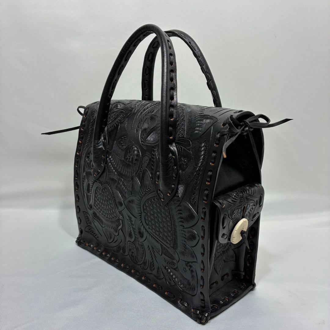 【美品】 Carving tribes Maestra S ハンドバッグ 黒